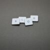 White plastic keyboard keys spelling BLOG on a dark gray textured surface